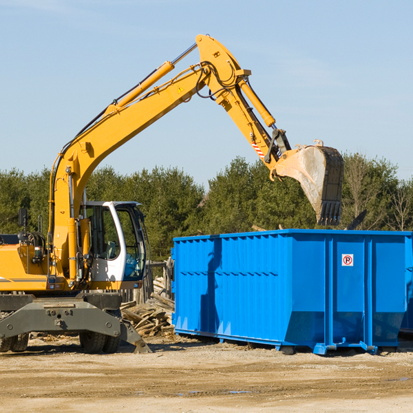 what size residential dumpster rentals are available in Epworth